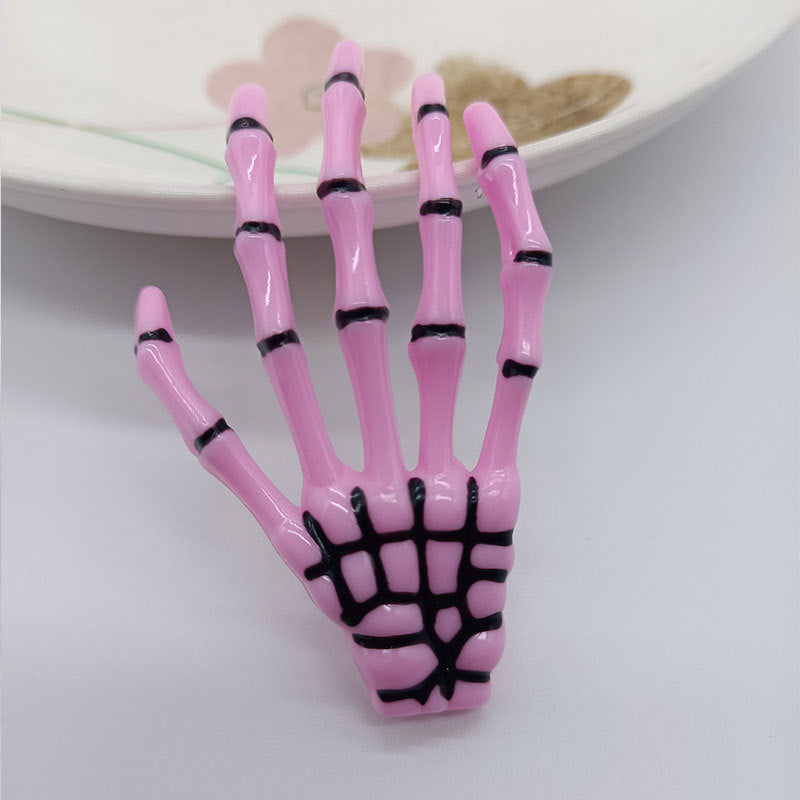 Wholesale Halloween Ghost Gothic Style Colorful Skull Devil Claw Clip